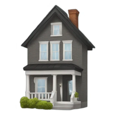 A black person coming in a house sticker