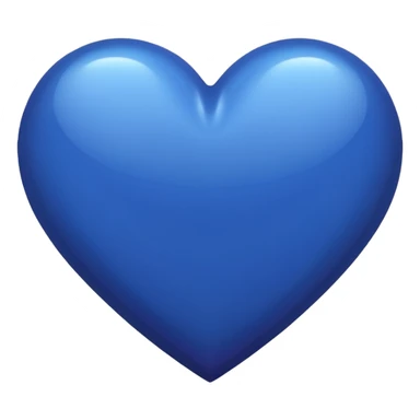 solid color purpuleish blue heart sticker