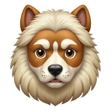 half dog half man hybrid sticker