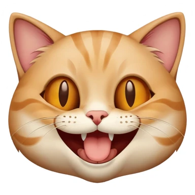 cat holding laugh sticker