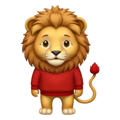 lion wearing jumper sticker