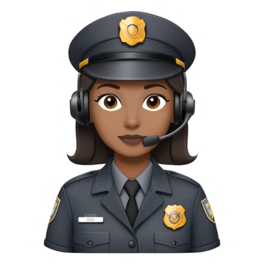 911 dispatcher dark gray uniform sticker