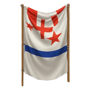 Drapeau avec marque dessus SF sticker