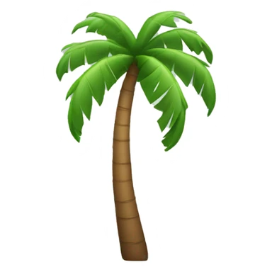 palm tree in heart sticker