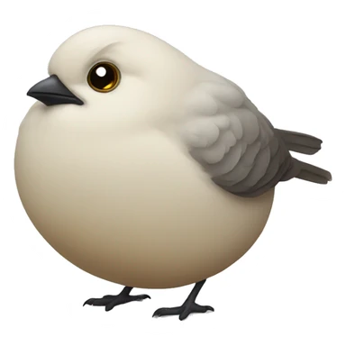 Very very very fat bird sticker