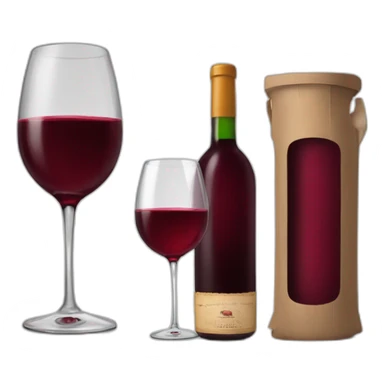 bouteille de vin rouge brisée sticker