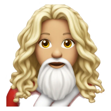 shakira as santa claus sticker