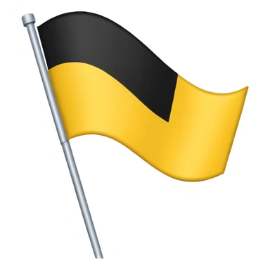 Faz uma bandeira com preto em cima e em baixo coloca amarelo sticker