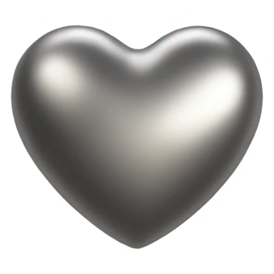 Metallic heart sticker
