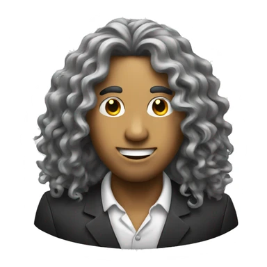 Money with curly long hair  sticker