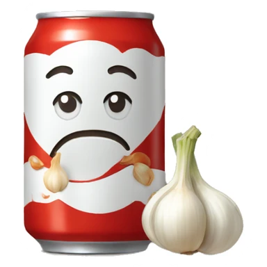 Coke with garlic sticker