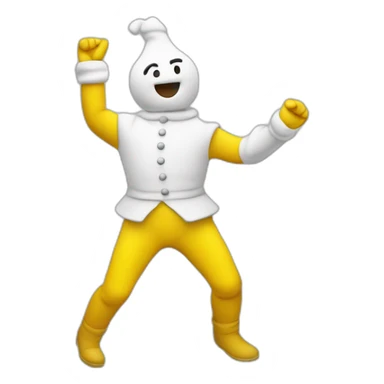 Bonhomme jaune qui fais un dab  sticker