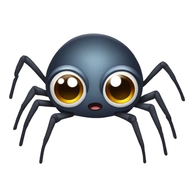 spider with cute eye sticker