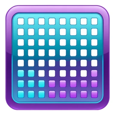 glitter purple and cian spreadsheet sticker