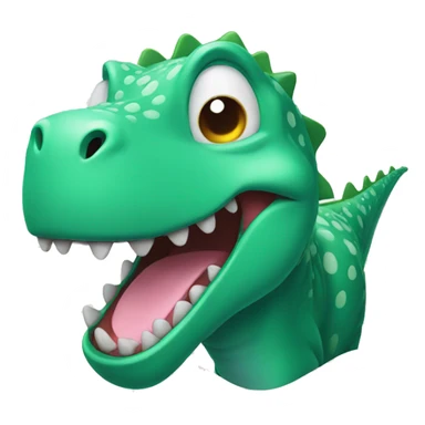 Laughing dino sticker
