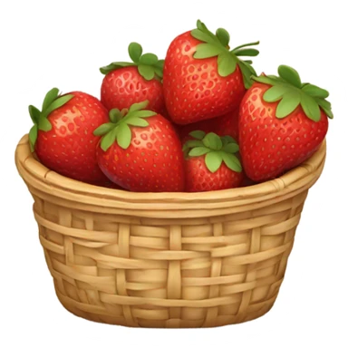 Strawberry basket sticker