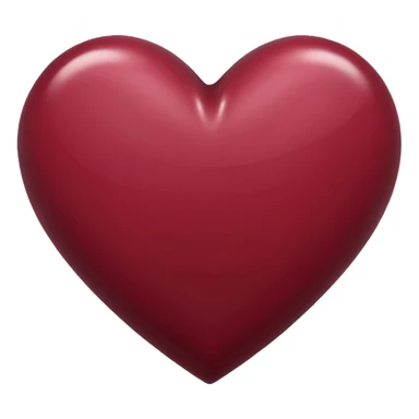 Maroon heart sticker