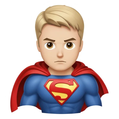 superhero with cape sticker