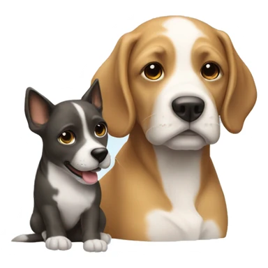 un chou avec un chien  sticker