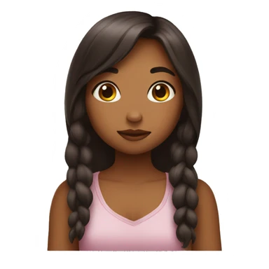 the girl sends a kiss sticker