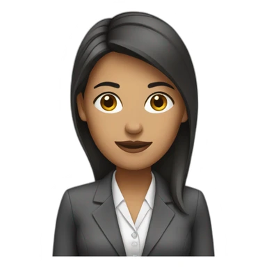 woman office worker sticker