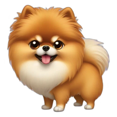  pomeranian lulu angry with head red sticker