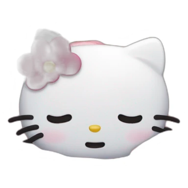 Hello kitty sleeps sticker