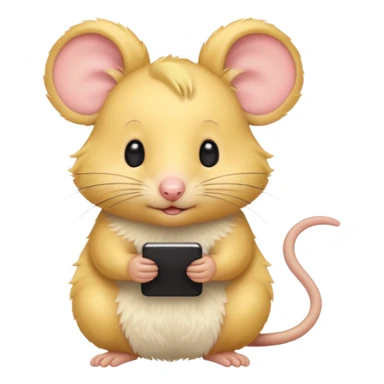 yellow haired mice sticker
