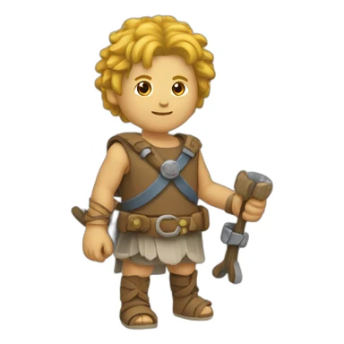 Gaulois avec un câble sticker