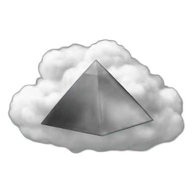 a-big-black-pyramid-on-a-cloud sticker