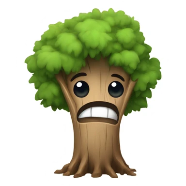 mentally ill tree stump sticker