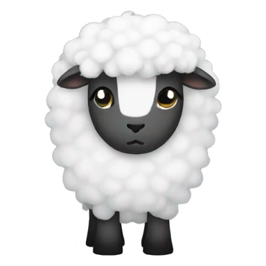 sheep emo hair sticker