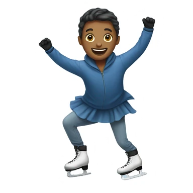 ice skating sticker