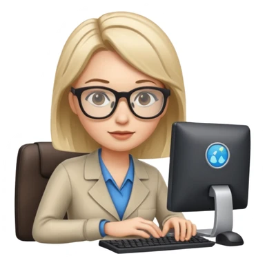 it-specialist-with-computer-and-code-female sticker