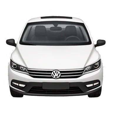 volkswagen cc white and black sticker