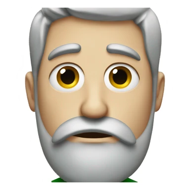 irish sad man with beard sticker