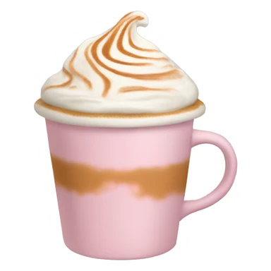 Autumn light pink pumpkin latte sticker