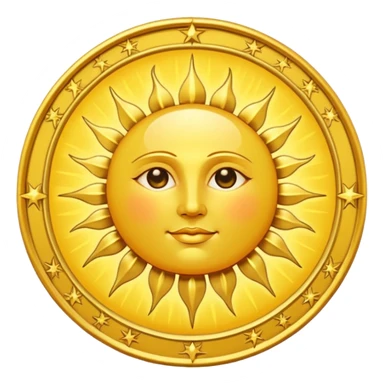 "the sun" tarot card sticker