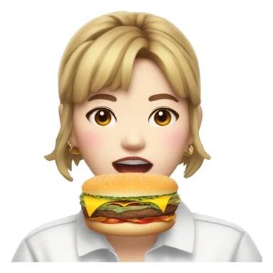 jeongyeon fat burger eating sticker