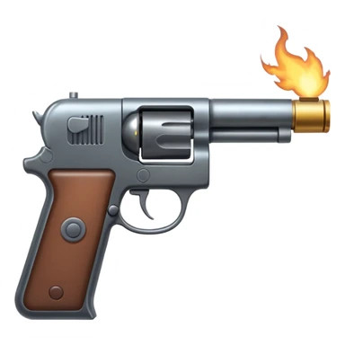 gun firing sticker