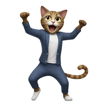 cat hitting the nae nae sticker