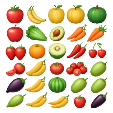 emoji de alimentos saludables sticker