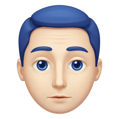 a man with deep blue almond eyes and hollow cheeks sticker