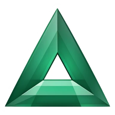 A green upside down triangle needs to face down sticker