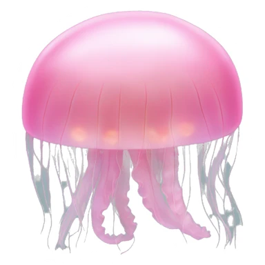 light pink realistic jellyfish with no face sticker
