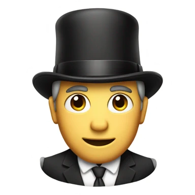 Man in bowler hat  sticker