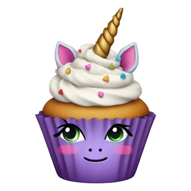 Unicorn cupcake  sticker