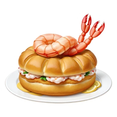Un choux à la crevette (au lieu d’un choux à la crème) sticker