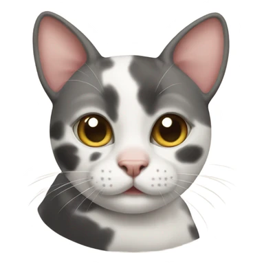 Cow cat sticker