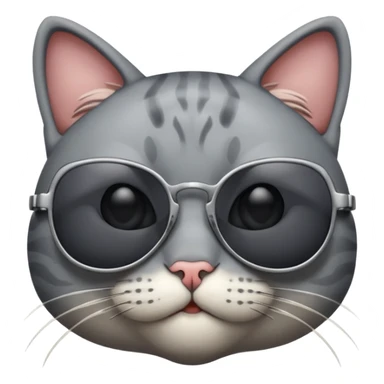 Cat wearing sunglasses new  sticker